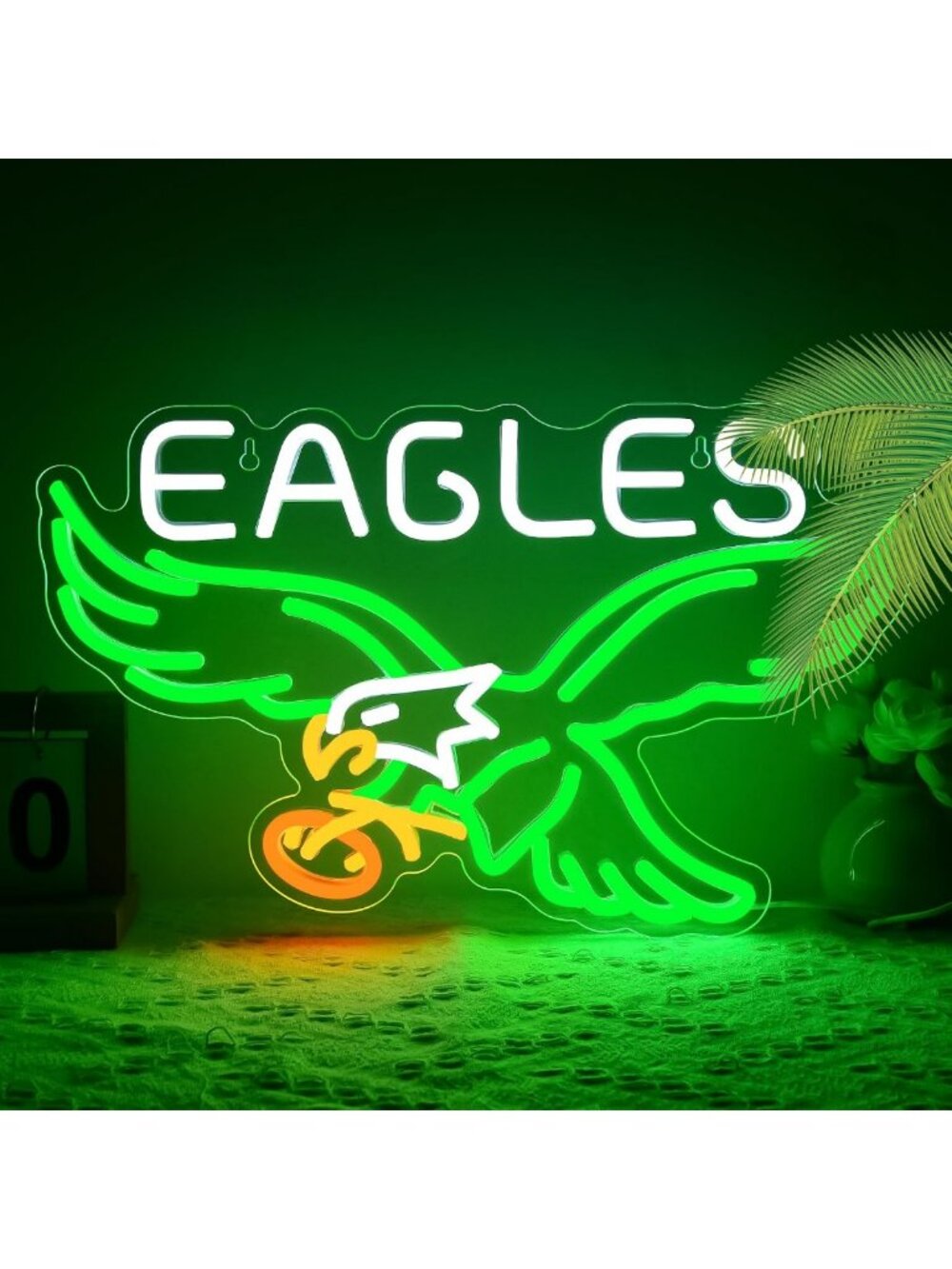 Neon Football Wall Decor Light - Perfect for Man Cave, Game Room, or Sports Bar
